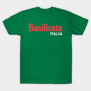 Basilicata // Italia Typography Region Design T-Shirt